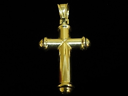 Златен кръст, 3.59гр. ,Бургас