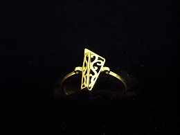 Златен дамски пръстен, 1.27гр. ,Бургас