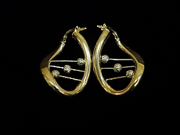 Златни обеци, 3.22гр. ,Средец