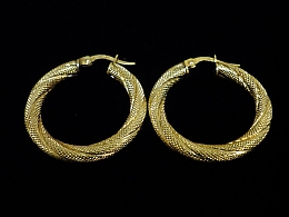 Златни обеци, 2.56гр. ,Бургас