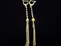 Златни обеци, 3.55гр. ,Бургас