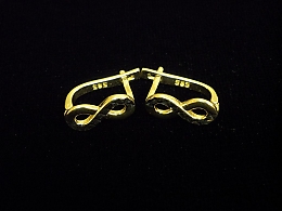 Златни обеци, 2.33гр. ,Средец