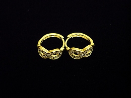 Златни обеци, 1.58гр. ,Средец