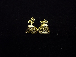 Златни обеци, 1.86гр. ,Бургас