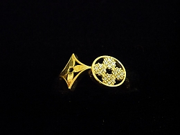 Златен дамски пръстен, 2.15гр. ,Ямбол