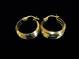 Златни обеци, 2.67гр. ,Ямбол