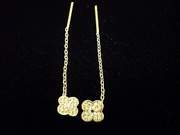 Златни обеци, 1.65гр. ,Айтос