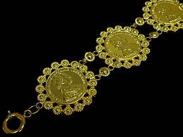 Златна синджирна гривна, 9.16гр. ,Карнобат