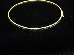 Златна твърда гривна, 2.77гр. ,Бургас