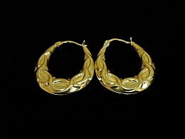 Златни обеци, 1.41гр. ,Бургас