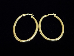 Златни обеци, 2.25гр. ,Бургас