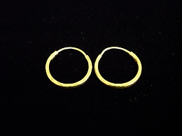 Златни обеци, 0.84гр. ,Бургас