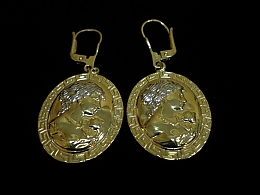 Златни обеци, 3.8гр. ,Бургас