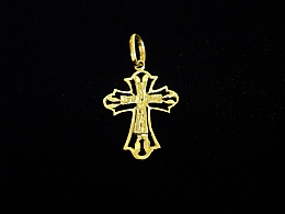 Златен кръст, 0.78гр. ,Бургас