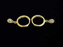 Златни обеци, 2.09гр. ,Бургас