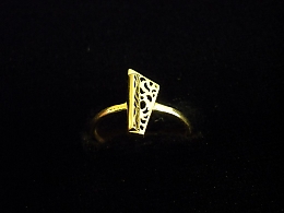 Златен дамски пръстен, 1.28гр. ,Бургас