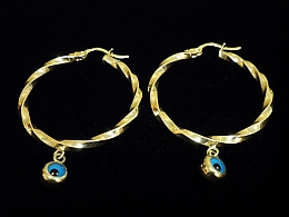 Златни обеци, 3.86гр. ,Бургас