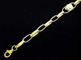 Златна синджирна гривна, 3.26гр. ,Бургас