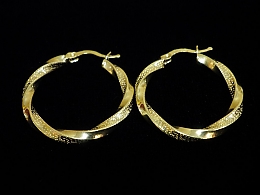 Златни обеци, 3.91гр. ,Бургас