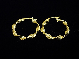 Златни обеци, 1.91гр. ,Бургас