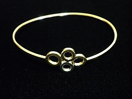 Златна твърда гривна, 2.77гр. ,Бургас