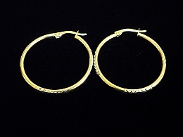 Златни обеци, 1.99гр. ,Бургас