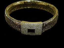 Златна твърда гривна, 7.72гр. ,Бургас