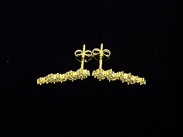 Златни обеци, 1.18гр. ,Бургас