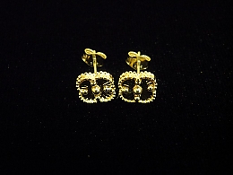 Златни обеци, 1.83гр. ,Бургас