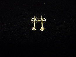 Златни обеци, 0.53гр. ,Поморие