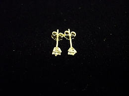 Златни обеци, 0.64гр. ,Бургас