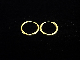 Златни обеци, 0.75гр. ,Несебър