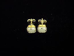 Златни обеци, 1.81гр. ,Поморие