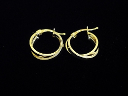 Златни обеци, 1.48гр. ,Бургас