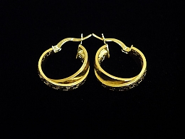 Златни обеци, 2.14гр. ,Бургас