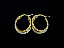 Златни обеци, 1.85гр. ,Бургас