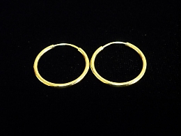 Златни обеци, 1.48гр. ,Бургас