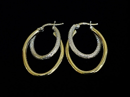 Златни обеци, 3.18гр. ,Бургас