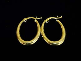 Златни обеци, 1.95гр. ,Бургас