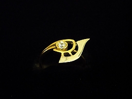 Златен дамски пръстен, 2.39гр. ,Бургас