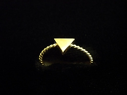 Златен дамски пръстен, 1.1гр. ,Бургас