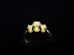 Златен дамски пръстен, 2.14гр. ,Бургас