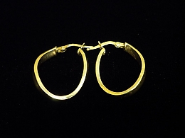 Златни обеци, 1.85гр. ,Бургас