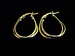 Златни обеци, 2.43гр. ,Бургас