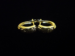 Златни обеци, 1.53гр. ,Бургас
