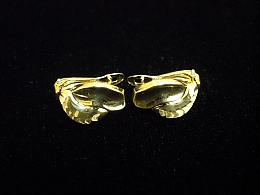 Златни обеци, 1.79гр. ,Бургас