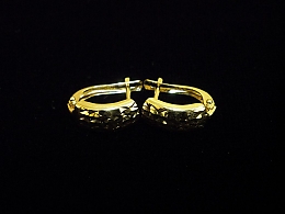 Златни обеци, 1.51гр. ,Бургас