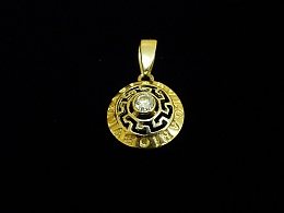Златен медальон, 2.56гр. ,Бургас