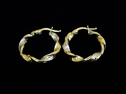 Златни обеци, 1.84гр. ,Бургас