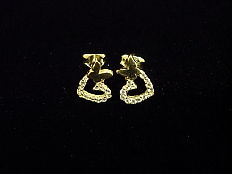 Златни обеци, 1.22гр. ,Бургас